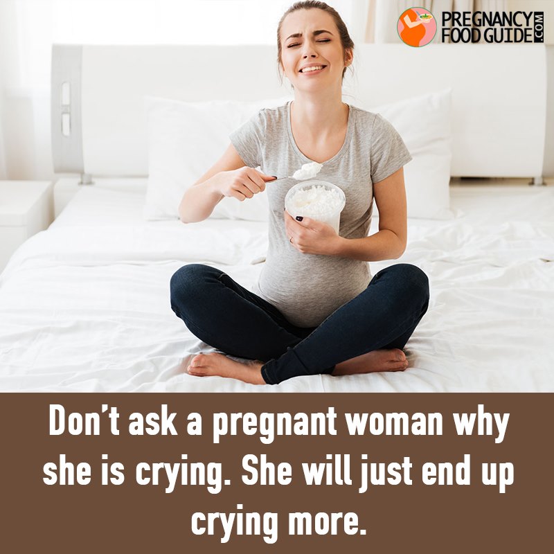 why pregnant crying