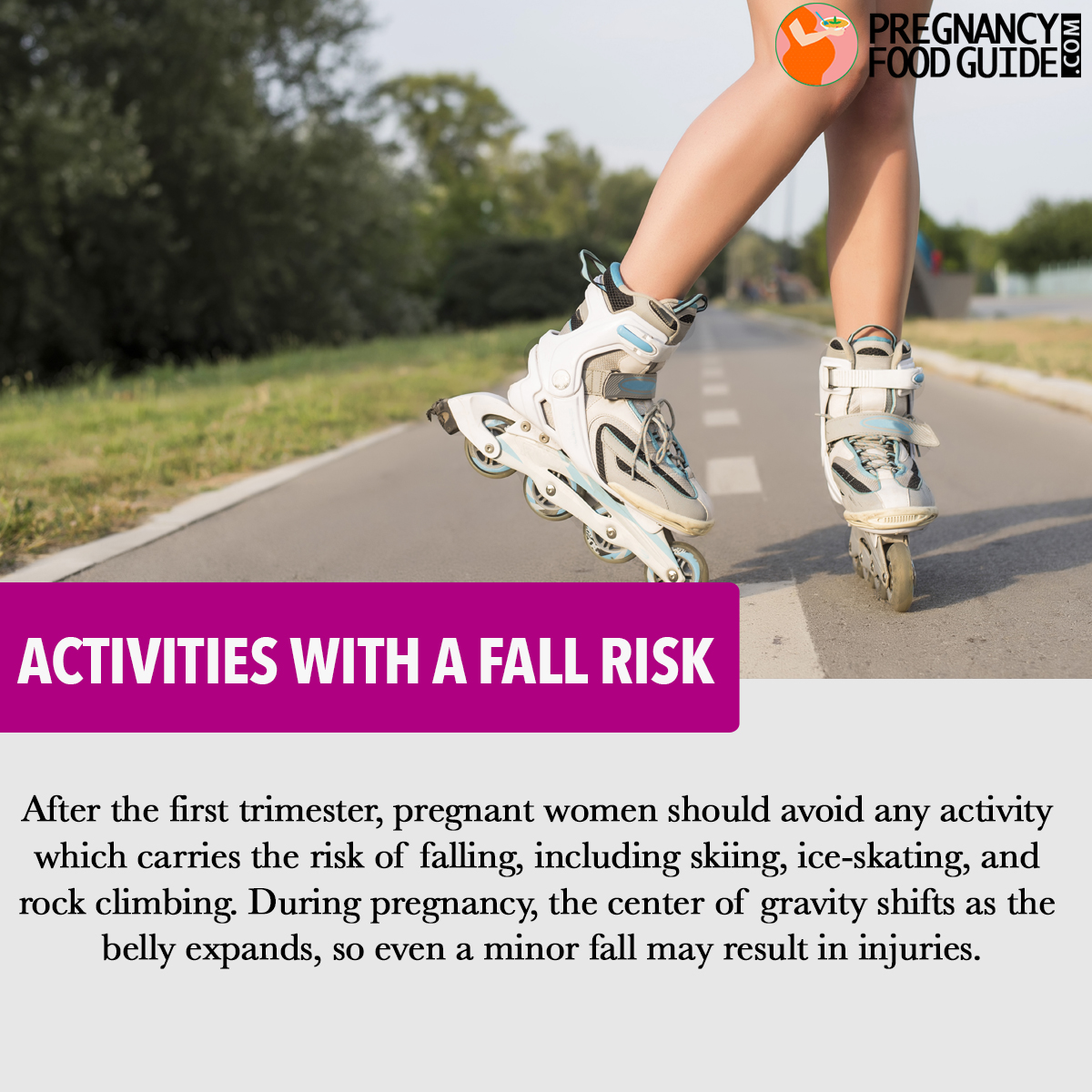 Activities with a fall risk