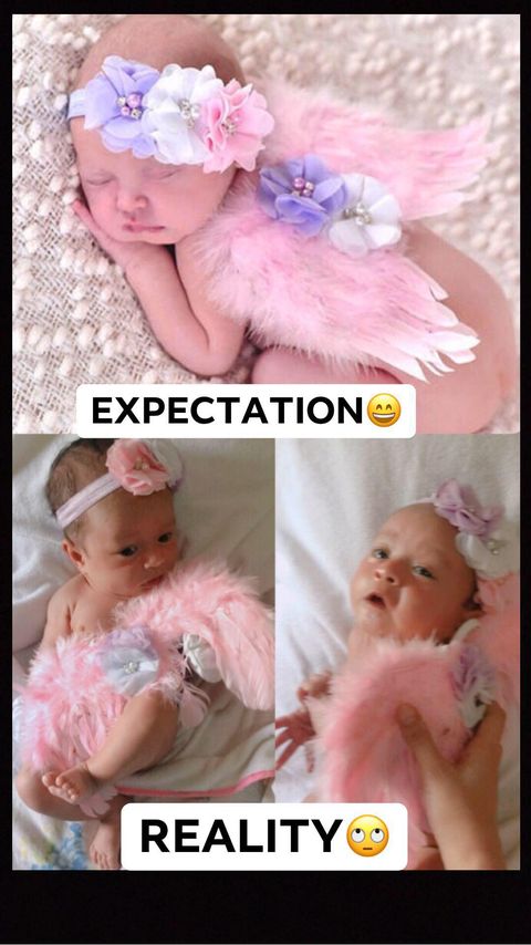 Baby Photoshoot Expectation VS Reality