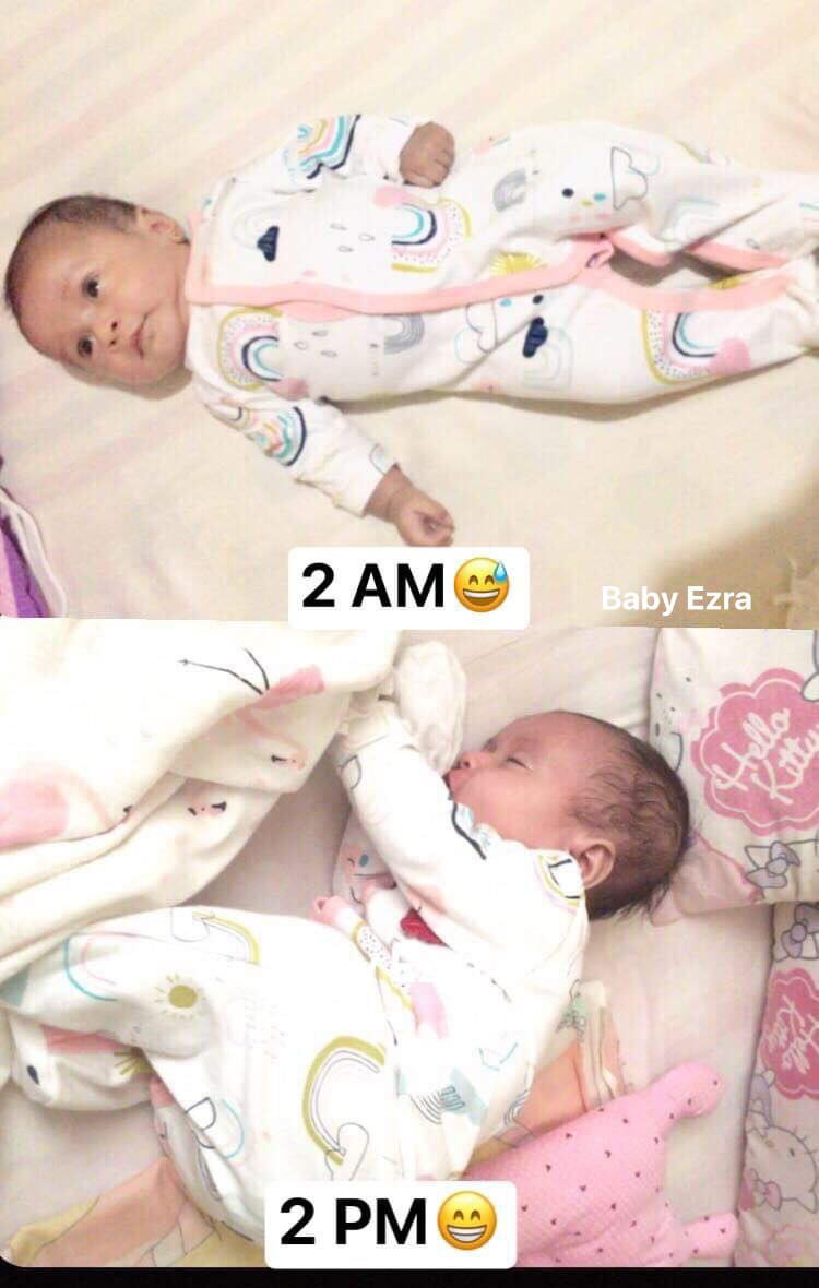 baby at 2 am vs 2 pm