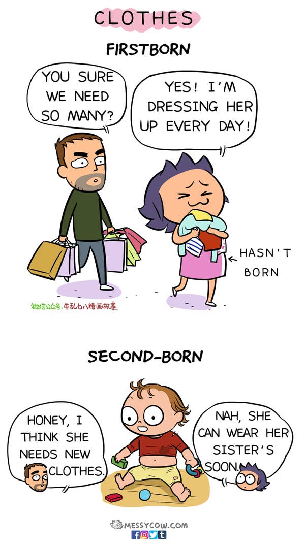 clothes first and second kid