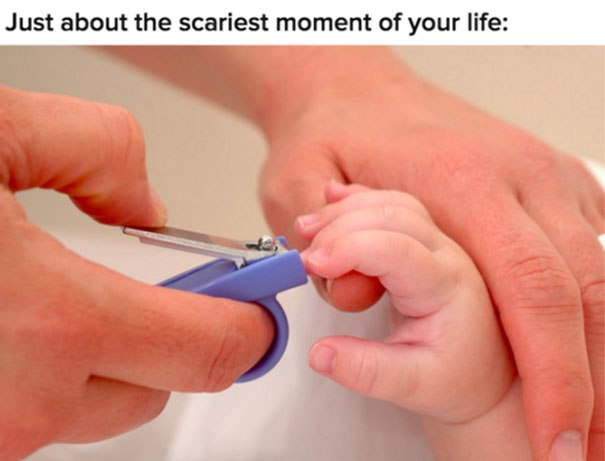 cutting baby nail scary