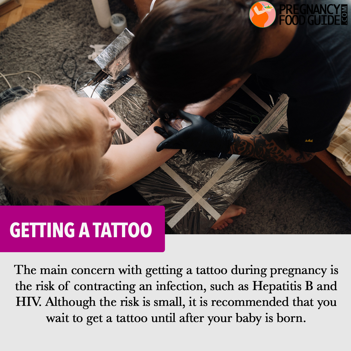 getting a tattoo