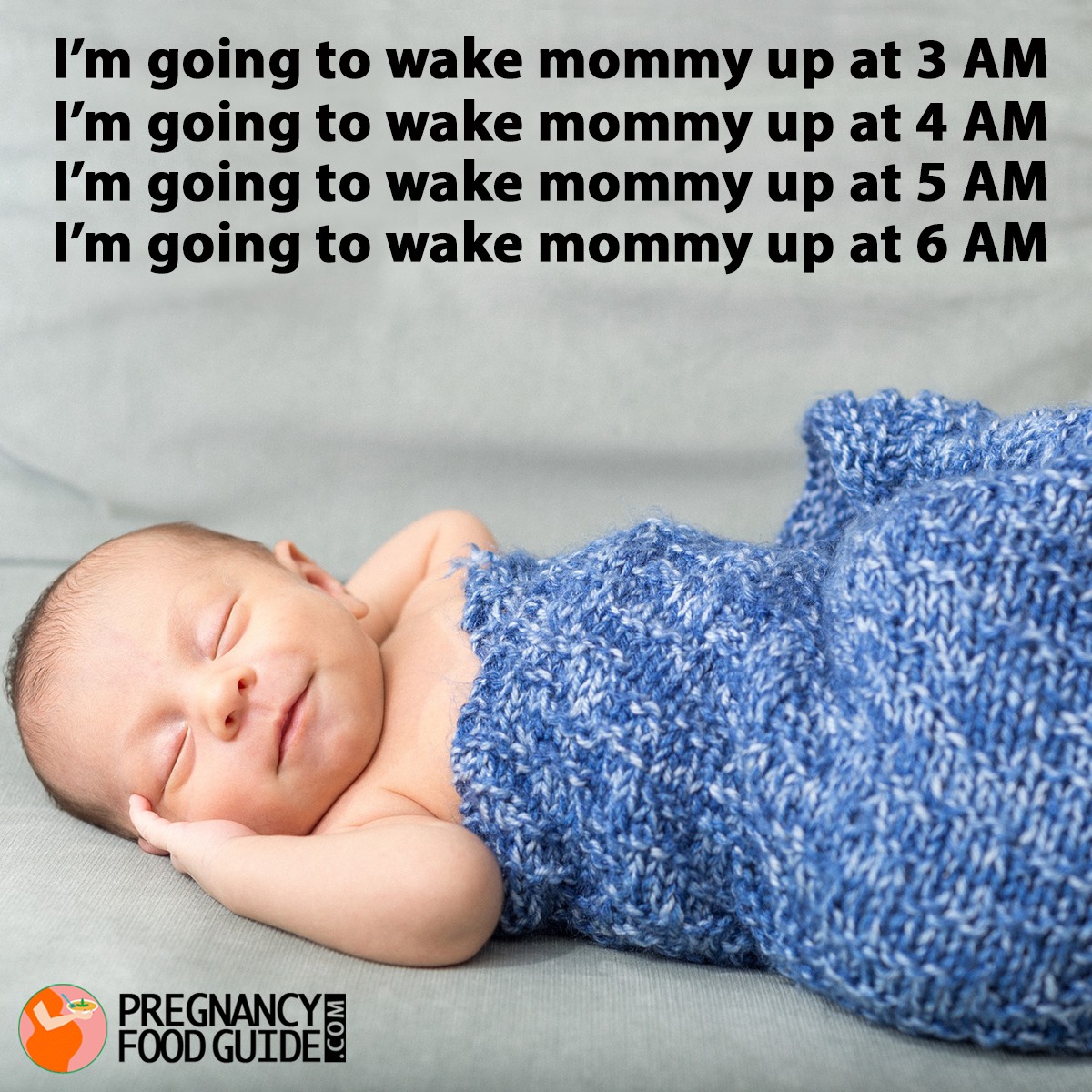 going to wake mommy
