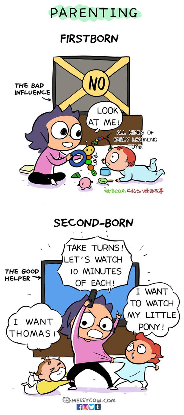 parenting first and second kid