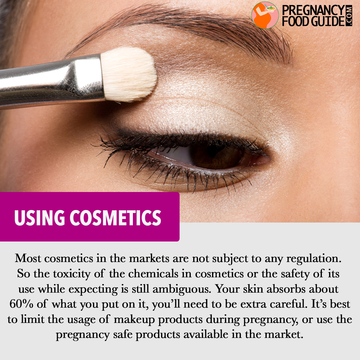 using cosmetics