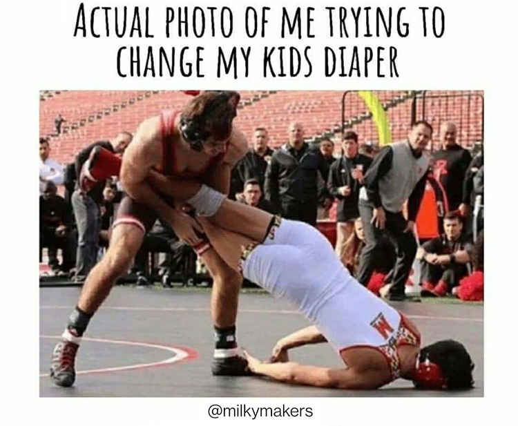 changing diapers funny