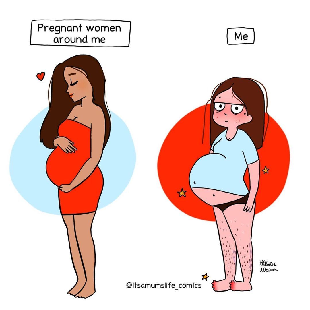 other pregnant women vs me