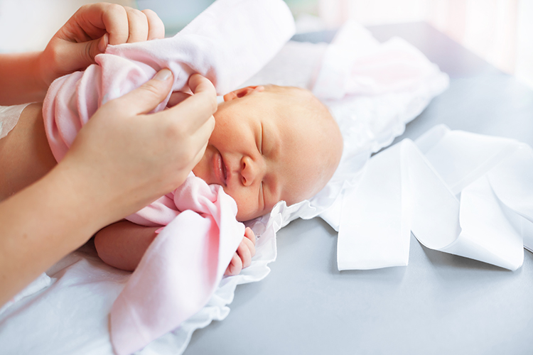 Baby changing station