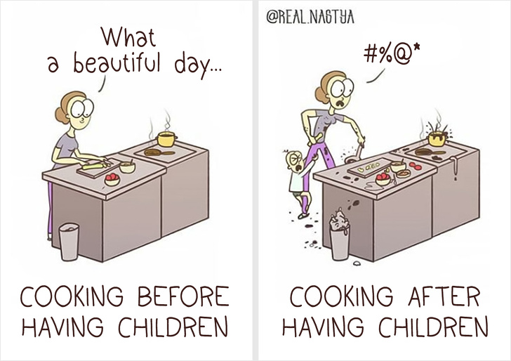 cooking after children