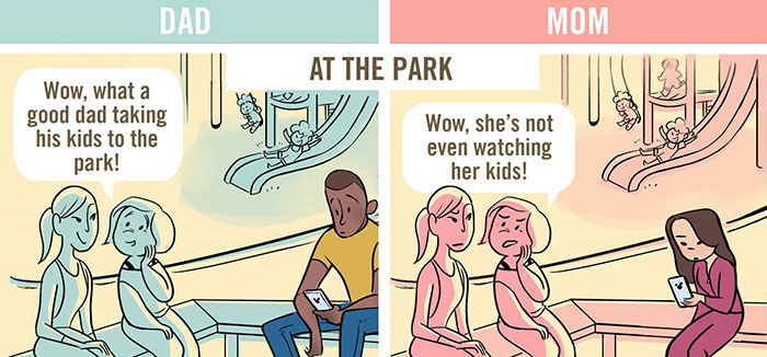 dad-vs-mom-at-the-park