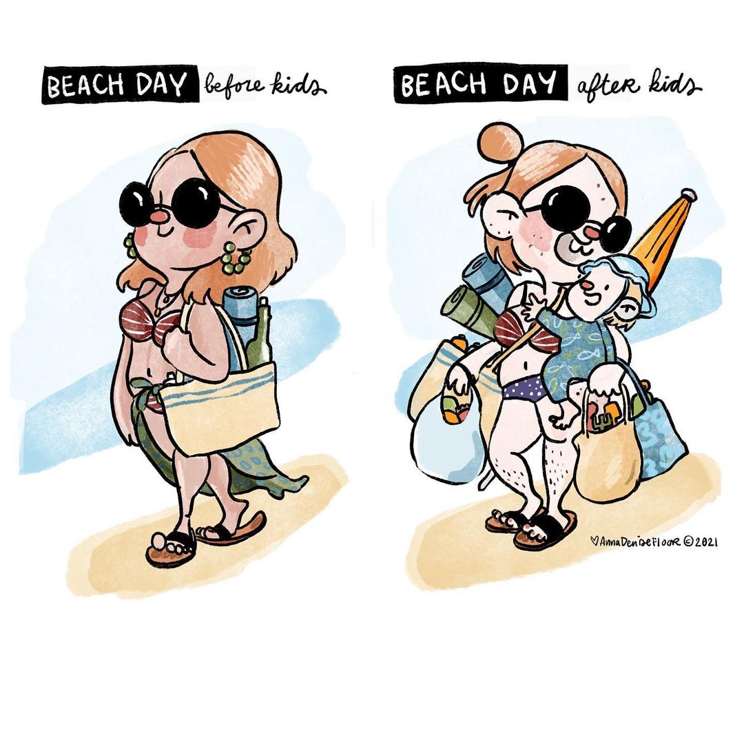 beach day after kids