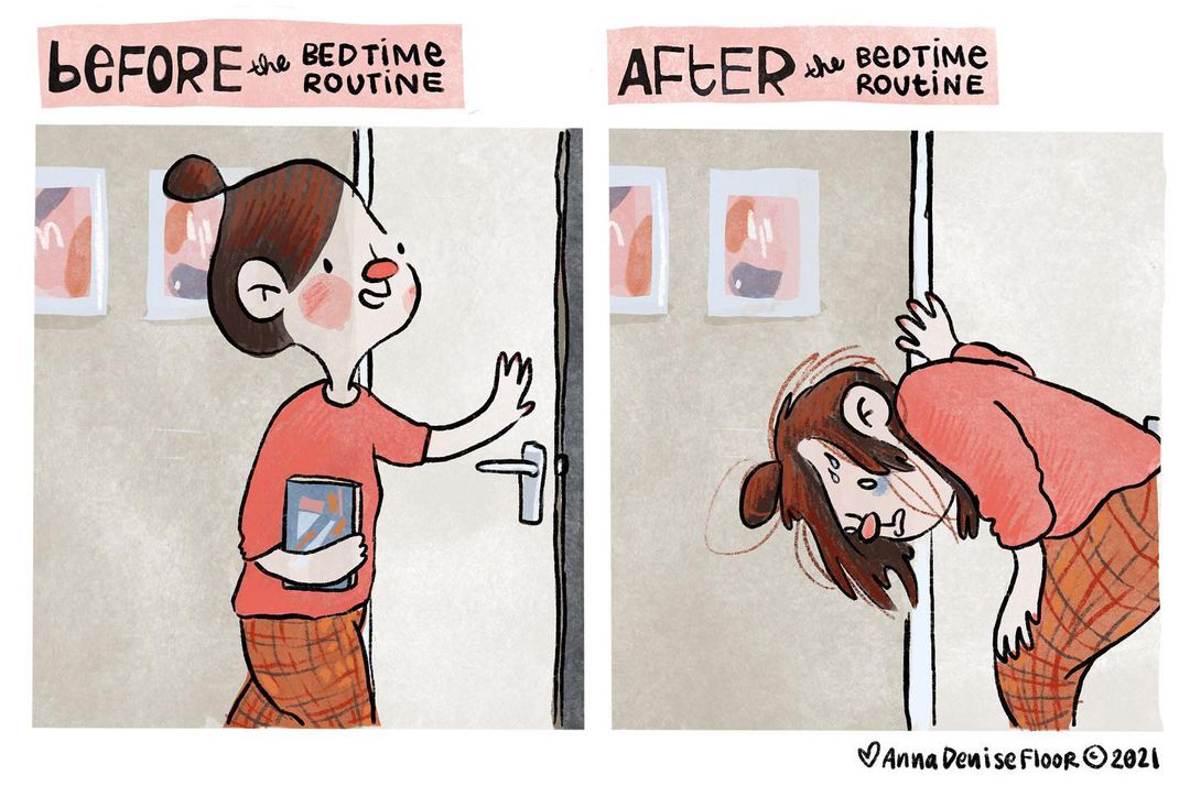 bedtime routine after kids