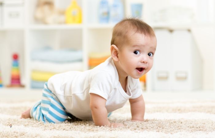 baby crawling